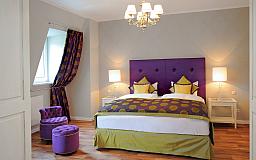 Schlafzimmer Appartement - Romantik Hotel Schwanefeld in 08393 Meerane